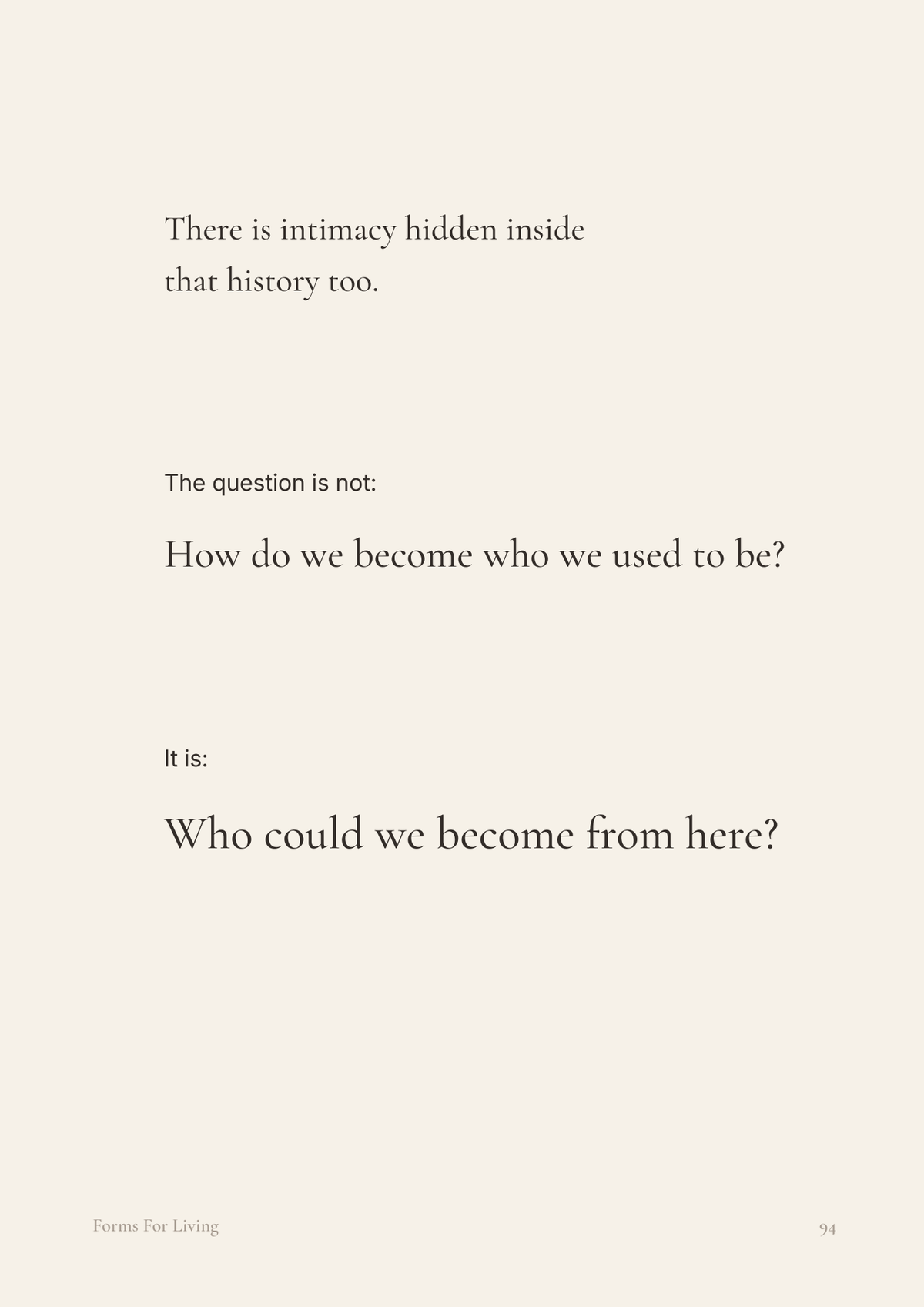 Preview page reframing reconnection from recovering the relationship before children to asking, “Who could we become from here?”